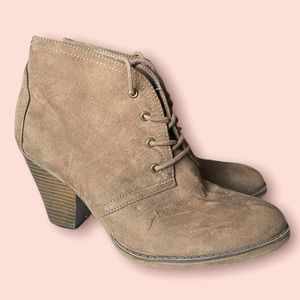 🔥 MIA 🔥 suede lace booties - 7.5